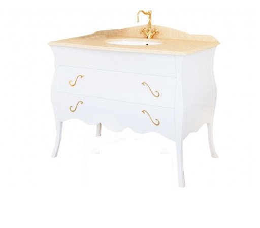 Тумба под раковину Marsan Dianne 1050 дерево/МДФ белый Dianne1050white