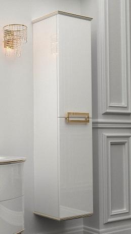 Пенал для ванной Marsan Sabrine 42х170 см МДФ белый/золото SABRINEбелый/золото