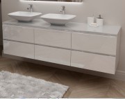 Тумба под раковину Marsan Nikolet 1800 МДФ белый Nikolet1800white