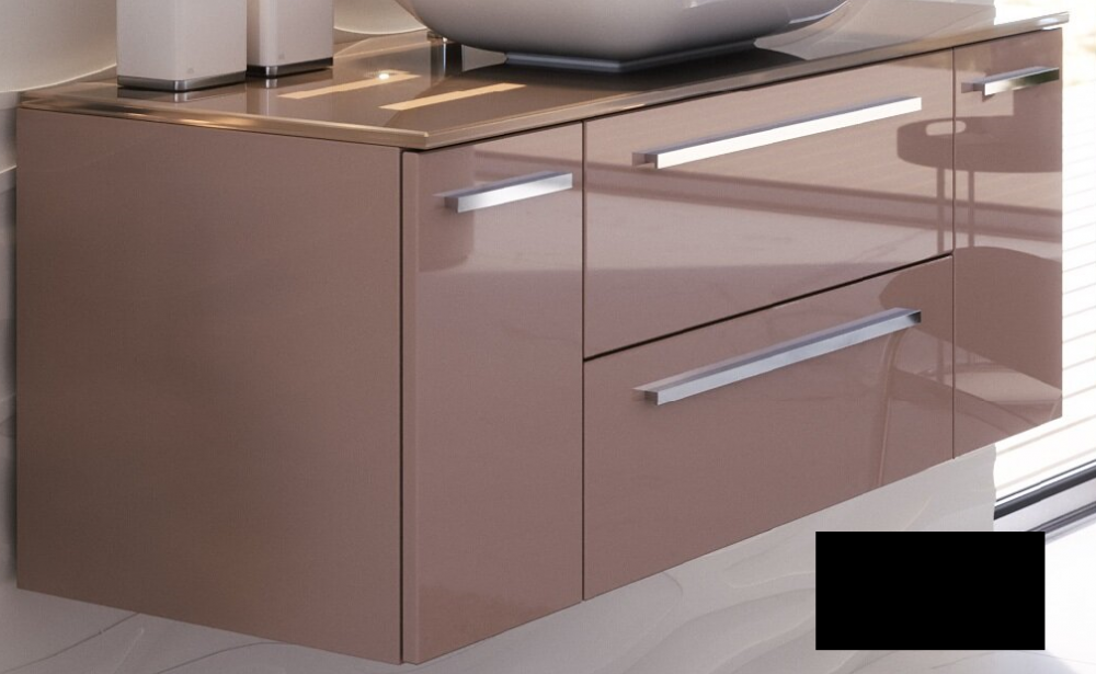 Тумба під раковину Marsan Oscar 1200x500 МДФ чорний Oscar1200x500черный