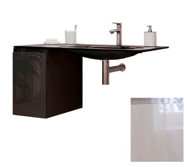 Консоль для раковины Marsan Nikolet 100х50 МДФ белый/столешница акриловый камень Nikolet2-100х50white