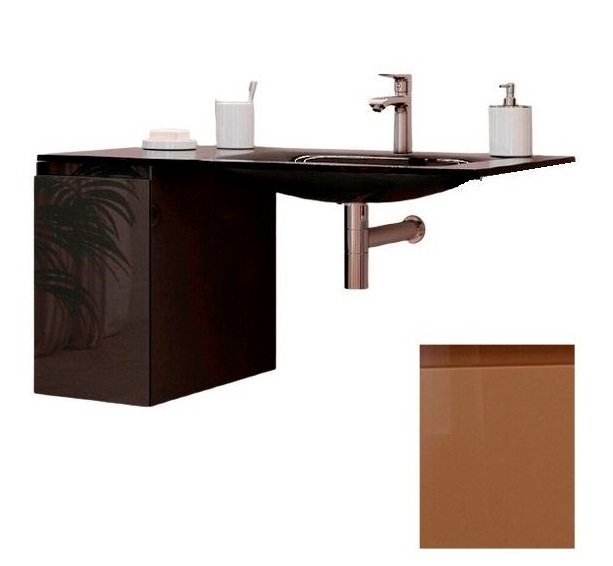 Консоль для раковины Marsan Nikolet 100х50 МДФ капучино/столешница акриловый камень Nikolet2-100х50cappuccino