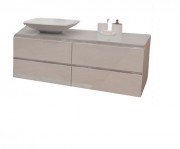 Тумба под раковину Marsan Nikolet 1600 МДФ белый Nikolet5-1600white