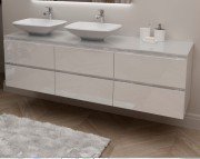 Тумба под раковину Marsan Nikolet 1800 МДФ белый Nikolet1800white