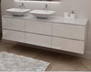 Тумба під раковину Marsan Nikolet 1800 МДФ білий Nikolet1800white