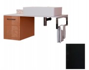 Консоль для раковины Marsan Oscar 100х50 МДФ черный/столешница стекло Oscar100х50black