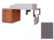 Консоль для раковины Marsan Oscar 100х50 МДФ бисмарк/столешница стекло Oscar100х50bismarck