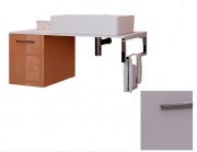 Консоль для раковины Marsan Oscar 100х50 МДФ белый/столешница акриловый камень Oscar2-100х50white