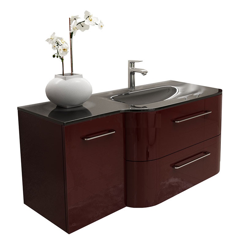 Раковина для ванной Marsan Regine 1130 правая/левая акриловый камень на тумбу REGINE1130акрил