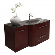 Раковина для ванной Marsan Regine 1130 правая/левая акриловый камень на тумбу REGINE1130акрил