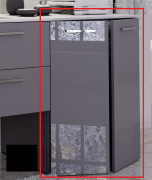 Тумба под стиральную машину Marsan Oscar 720 МДФ черный Oscar720черный