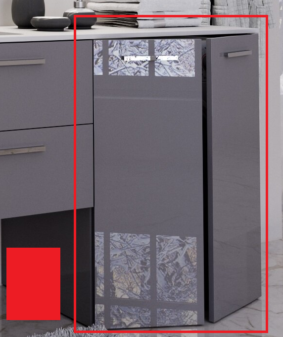 Тумба під пральну машину Marsan Oscar 720 МДФ кармін Oscar720кармин