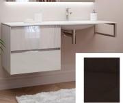 Консоль c раковиною Marsan Nikolet 130х50 МДФ графіт/скляна раковина Nikolet3-130х50graphite