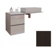 Консоль для раковини Marsan Nikolet 120х50 МДФ графіт/стільниця акриловий камінь Nikolet2-120х50graphite