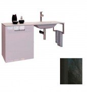 Консоль с раковиной Marsan Oscar 110х50 МДФ черный/стеклянная раковина Oscar110х50black