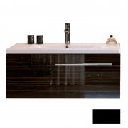 Тумба під раковину Marsan Oscar 1100х500 права / ліва МДФ чорний Oscar1100х500черный