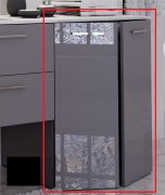 Тумба под стиральную машину Marsan Oscar 720 МДФ черный Oscar720черный