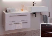 Консоль для раковини Marsan Oscar 120х50 МДФ зебрано/стільниця скло Oscar120х50zebrano