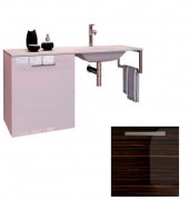 Консоль с раковиной Marsan Oscar 110х50 МДФ зебрано/стеклянная раковина Oscar110х50zebrano