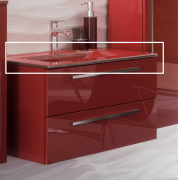 Раковина для ванной Marsan Элис/Квадро 1000 стеклянная Элис/Квадро1000стекло