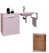 Консоль с раковиной Marsan Oscar 110х50 МДФ капучино/стеклянная раковина Oscar110х50cappuccino