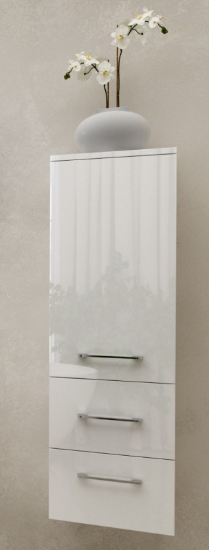 Пенал для ванной Marsan Regine 1200х350х350 см МДФ белый глянец REGINE120Х35белый