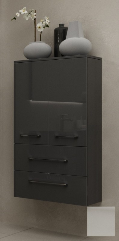 Пенал для ванної Marsan Regine 1200Х600Х350 см МДФ білий глянець REGINE120Х60белый