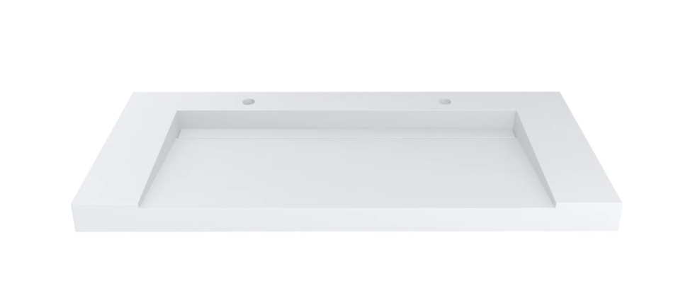 Раковина для ванной Miraggio Olmos 1200 подвесная с 2 отверстиями под смеситель белый матовый 0000225