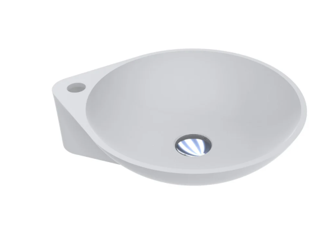 Раковина Miraggio Florence 46,6х40 см литий мармур білий матовий 0000198