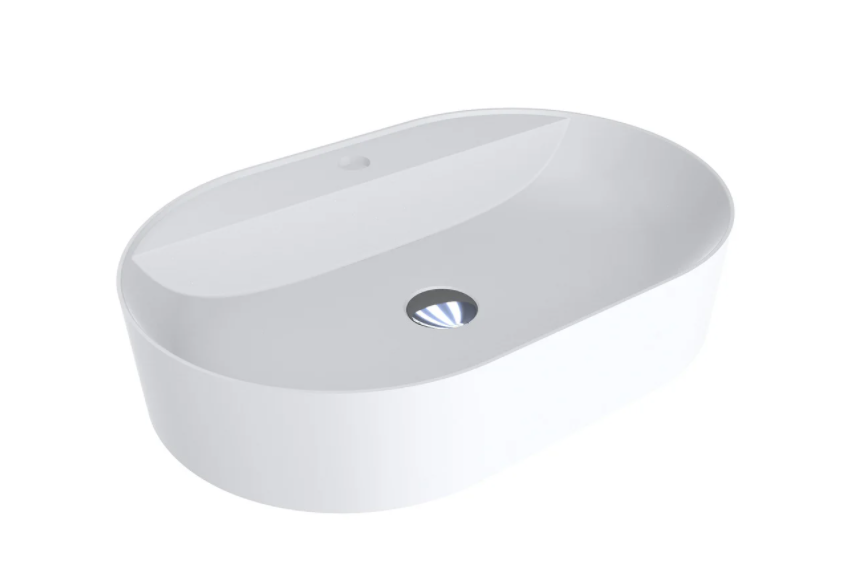 Раковина Miraggio France 60х40 см литий мармур білий матовий 0000200