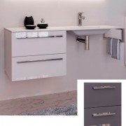 Консоль с раковиной Marsan Oscar 140х50 бисмарк/раковина акриловый камень Oscar4-140х50bismarck