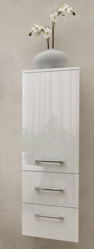 Пенал для ванной Marsan Regine 1200х350х350 см МДФ белый глянец REGINE120Х35белый