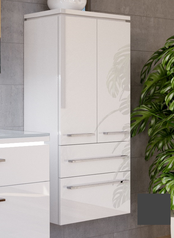 Пенал для ванной Marsan Pascal 121x60x35 МДФ графит Pascal121x60x35графит