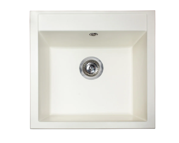 Мойка для кухни Miraggio Bodrum 510 врезная прямоугольная с переливом матовый white 0000006