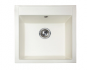 Мойка для кухни Miraggio Bodrum 510 врезная прямоугольная с переливом матовый white 0000006