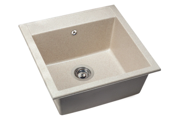Мойка для кухни Miraggio Bodrum 510 врезная прямоугольная с переливом матовый sand 0000004