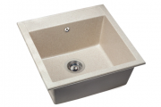 Мойка для кухни Miraggio Bodrum 510 врезная прямоугольная с переливом матовый sand 0000004