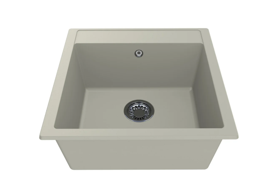 Мойка для кухни Miraggio Bodrum 510 врезная прямоугольная с переливом матовый jasmine 0000003