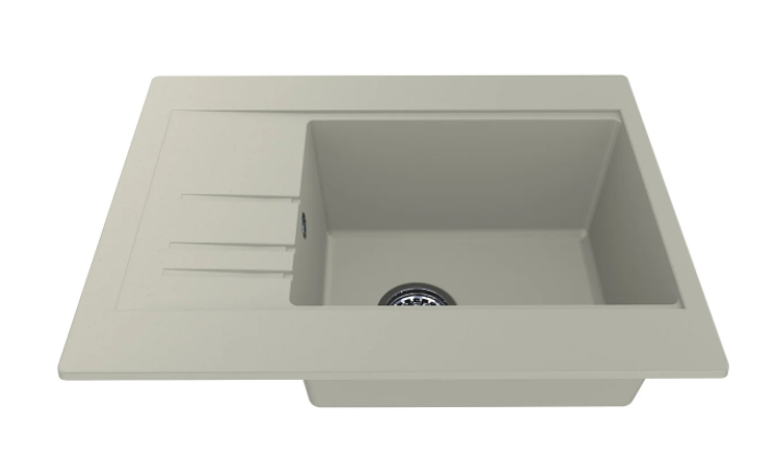 Мойка для кухни Miraggio Bodrum 650 врезная прямоугольная с переливом матовый jasmine 0000009