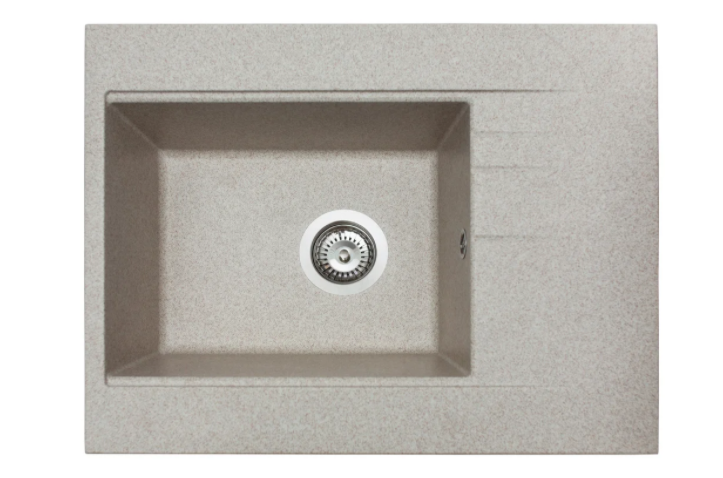 Мойка для кухни Miraggio Bodrum 650 врезная прямоугольная с переливом матовый sand 0000010