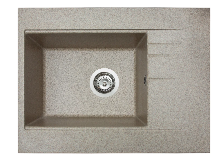 Мойка для кухни Miraggio Bodrum 650 врезная прямоугольная с переливом матовый terra 0000011