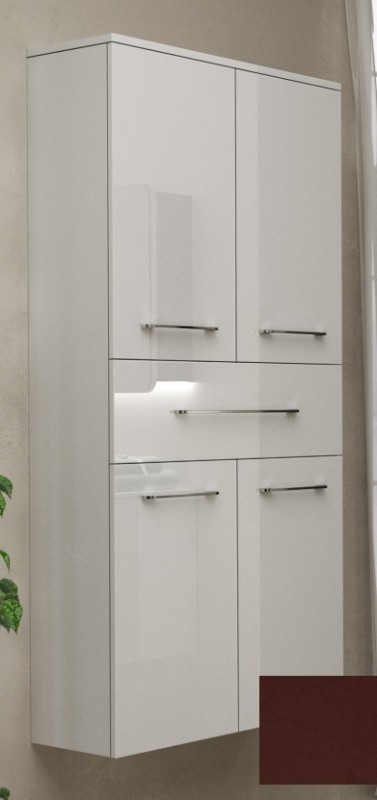 Пенал для ванної Marsan Regine 1600х600х350 см МДФ рубін глянець REGINE160Х60рубин