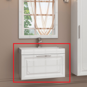 Тумба под раковину Marsan Patricia 700 МДФ белый Patricia700белый