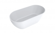 Ванна из искусственного камня Miraggio Greenland 170х80 см овальная белый матовый  0000274