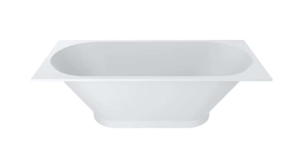 Ванна из искусственного камня Miraggio Tasmania 180х80 см белый матовый 0000281