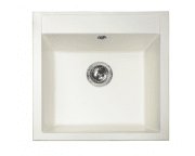 Мийка для кухні Miraggio Bodrum 510 врізна прямокутна з переливом матовий white 0000006