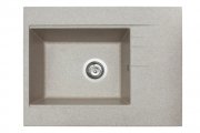 Мойка для кухни Miraggio Bodrum 650 врезная прямоугольная с переливом матовый sand 0000010