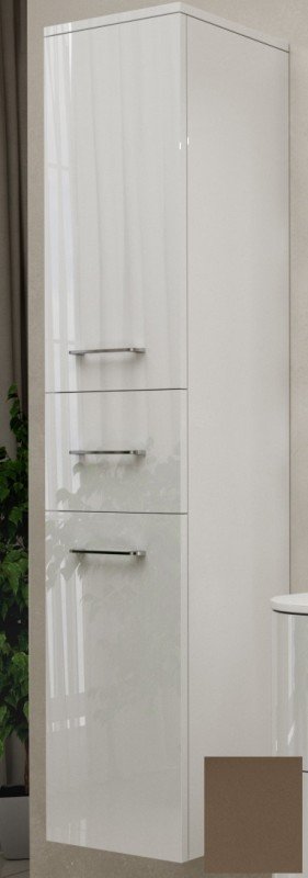 Пенал для ванной Marsan Regine 1600х350х350 см МДФ левый/правый капучино глянец REGINE160Х35капучино