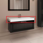 Раковина для ванной Marsan Patricia 1000 искусственный камень белый Patricia1000