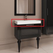 Раковина для ванної Marsan Patricia 700 штучний камінь білий Patricia700